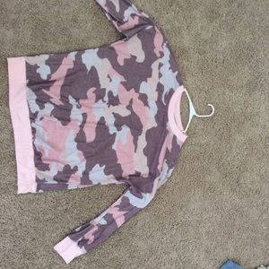 Pink army long sleeve